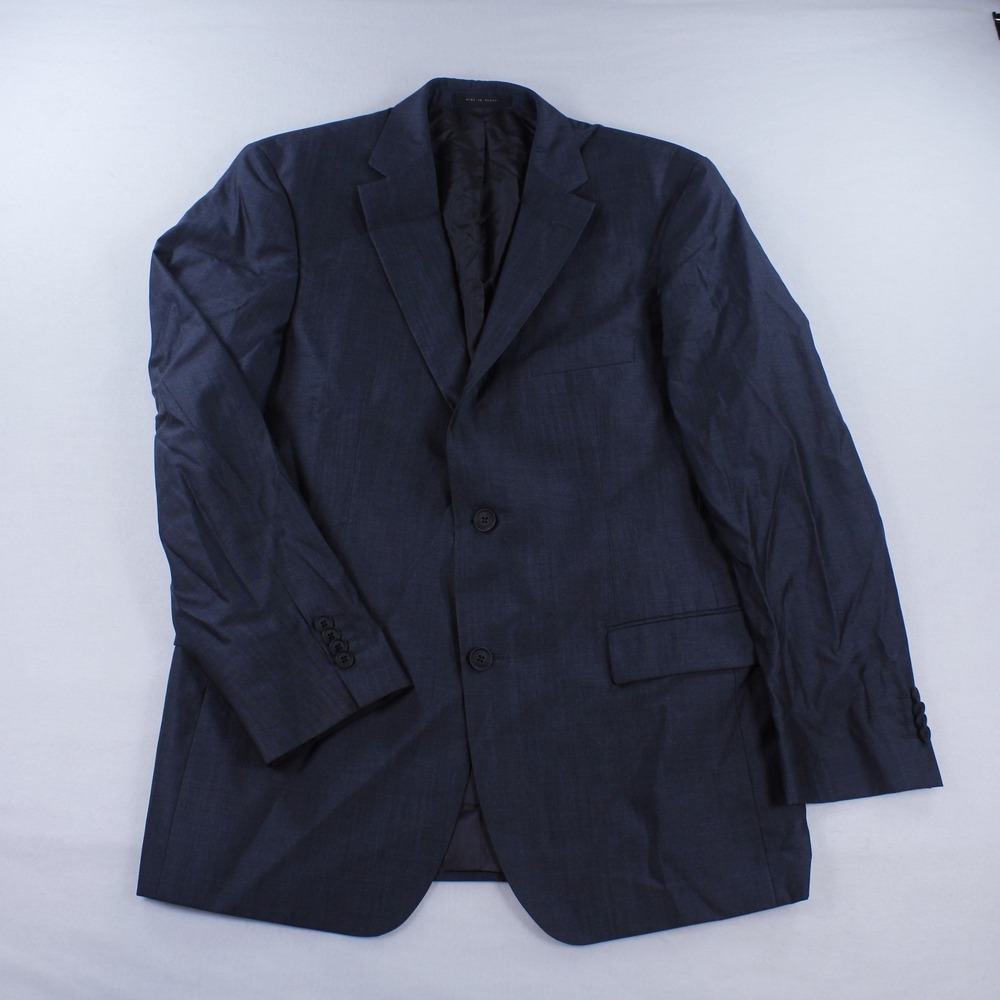 Hugo Boss Navy Blue Silk-Wool Blend Blazer Suit Jacket Men's Size 40R Turkey